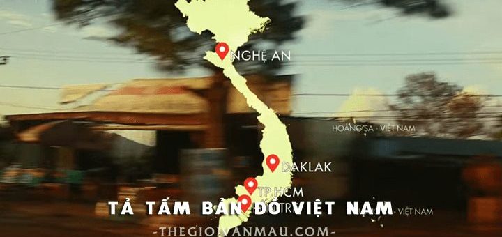 ta tam ban do viet nam 720x340 - Tả tấm bản đồ Việt Nam - Văn mẫu lớp 4